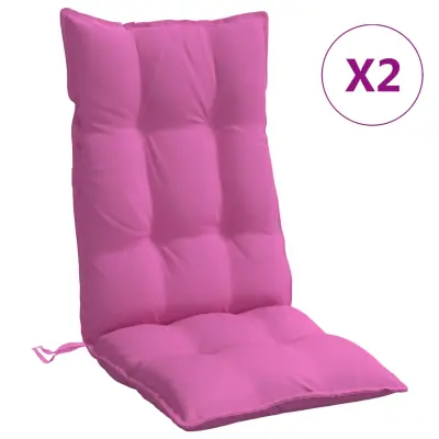 vidaXL Blazine za stole 2 kosa roza oxford tkanina