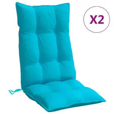 vidaXL Blazine za stole 2 kosa turkizna oxford tkanina