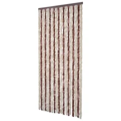 vidaXL Zavesa proti mrčesu bež in svetlo rjava 100x200 cm šenilja