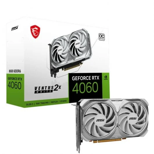 Grafična kartica nvidia rtx4060 msi ventus oc 2x bela - 8gb gddr6 (v516-030r ) komponentko
