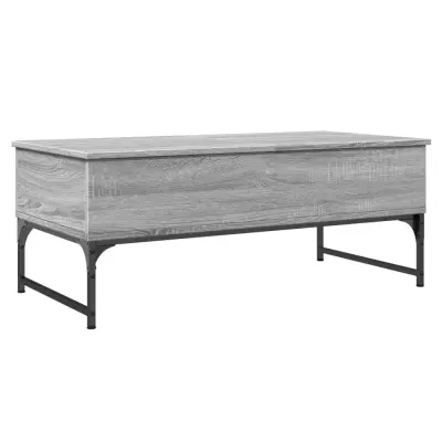 vidaXL Klubska mizica siva sonoma 100x50x40 cm inženirski les