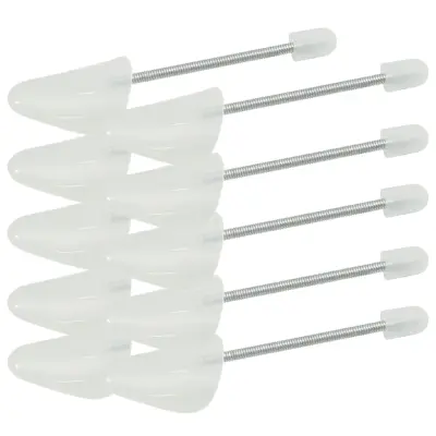 vidaXL Čevljarska kopita 5 parov bela EU 35-38 plastika