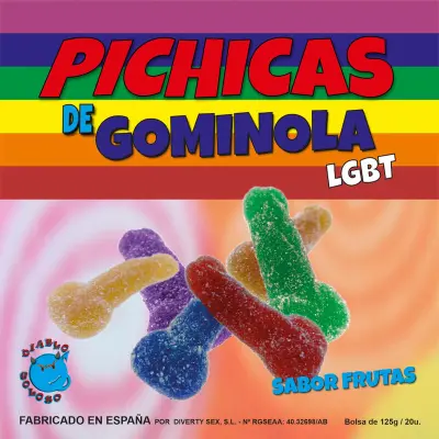 PRIDE - PENIS FRUITS GUMIJI S SLADKORJEM LGBT