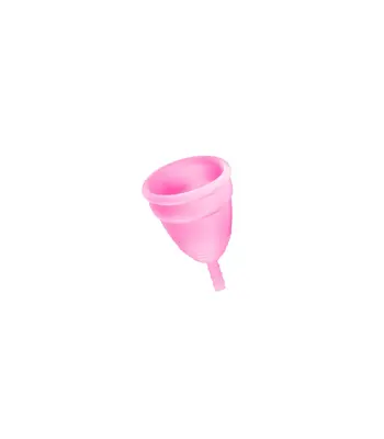 Roza silikonska menstrualna skodelica velikosti l