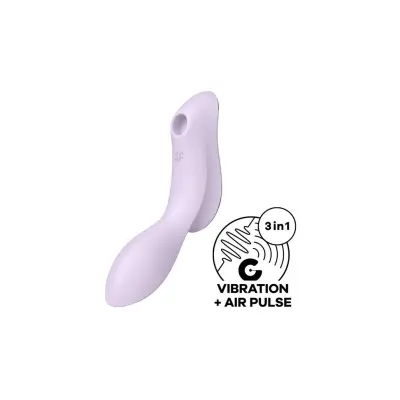 Večnamenski vibrator Satisfyer Curvy Trinity 2, vijoličen