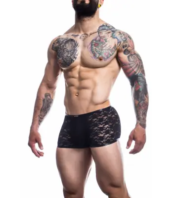 C4m l4ace boxer črna l