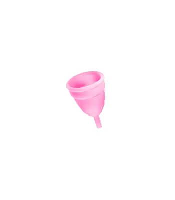 Roza silikonska menstrualna skodelica velikosti s