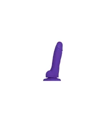 Vijolični mehki silikonski realistični penis s