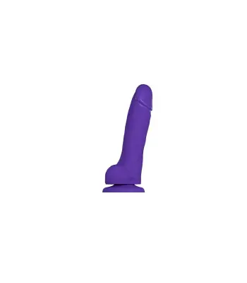 Vijolični mehki silikonski realistični penis xl