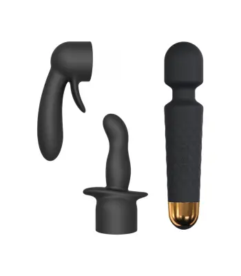 Marc Dorcel Set z Masažno Palico in Dvema Nastavkoma