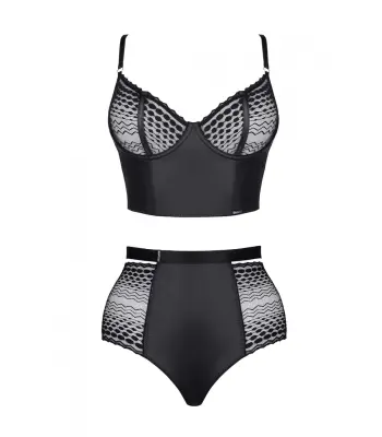 Yessenia set 2 kosa črni xl