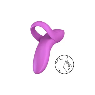 Naprstni vibrator Satisfyer Bold Lover, temno roza