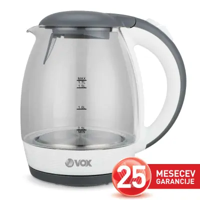 VOX Grelnik vode WK-8032 [1,7 L, steklo, LED osvetlitev]