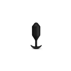 Vibracijski analni čep B-Vibe - Snug Plug 5 XXL, črn