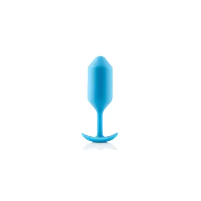 Analni čep B-Vibe - Snug Plug 3, svetlo moder