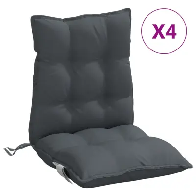 vidaXL Blazina za stol 4 kosi antracitna oxford tkanina