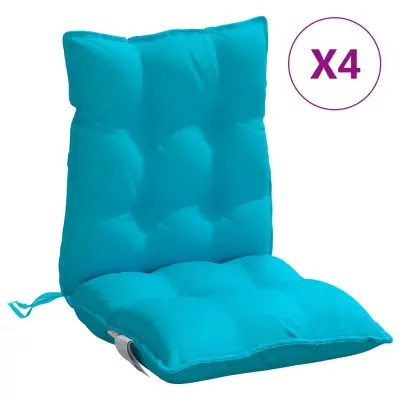 vidaXL Blazine za stole 4 kosi turkizno oxford blago