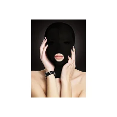 Maska podrejanja brez lukenj za oči, črna