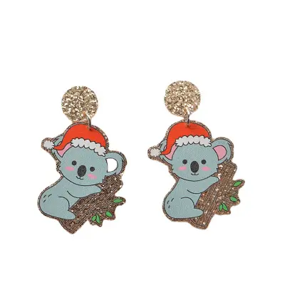 Božični uhani Kreativni akrilni uhani (Koala)