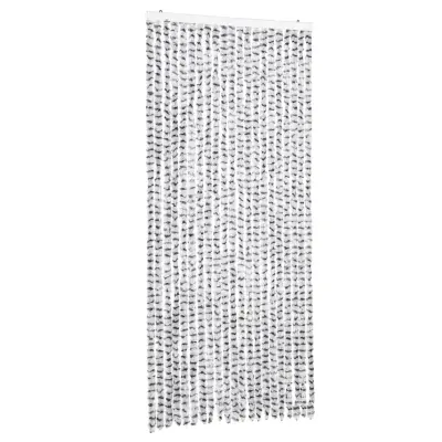 vidaXL Zavesa proti mrčesu svetlo siva in temno siva 90x200 cm šenilja