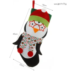 Božični okraski, darilna vrečka z božičnimi nogavicami Vrečka za dobrote (Pingvin)