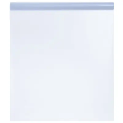 vidaXL Folija za okna statična matirana prozorna siva 60x1000 cm PVC