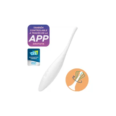 Točkovni stimulator Satisfyer Twirling Joy, bel