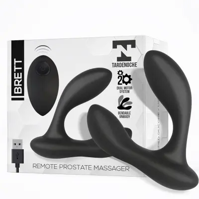Brett prostatična masaža USB tekoči silikonski daljinec
