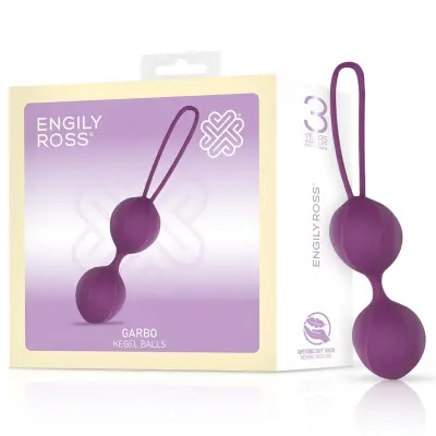 Garbo Double Kegel vijolični silikon