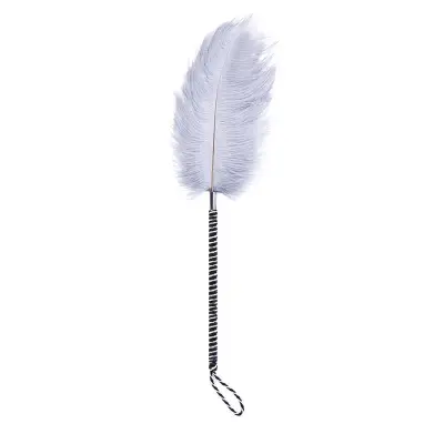 Spodbujanje perja 46 cm belo/črno