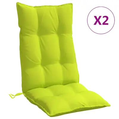 vidaXL Blazine za stole 2 kosa svetlo zelena oxford tkanina