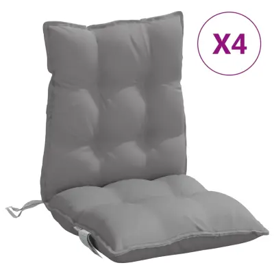 vidaXL Blazina za stol 4 kosi siva oxford tkanina