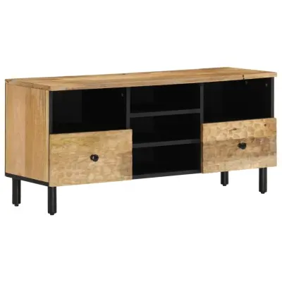 vidaXL TV omarica 100x33x46 cm trden mangov les