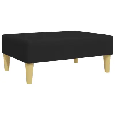 vidaXL Stolček za noge črn 77x55x31 cm blago