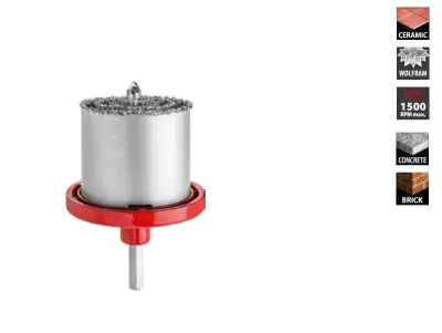 Drel Wolfram Holenice 6 elementov 33-53-67-73 mm