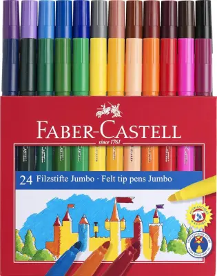 Flomastri šolski faber-castell jumbo 1/24