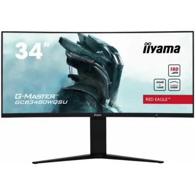 Monitor Iiyama 86,4 cm (34,0'') GCB3480WQSU-B1 3440x1440 Curved Gaming 180Hz VA 4ms 2xHDMI 2xDisplayPort 2xUSB3.2 HAS Zvočniki 2x3W FreeSync Premium P