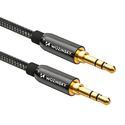 Univerzalni kabel, AUX mini jack kabel, 2m, črn