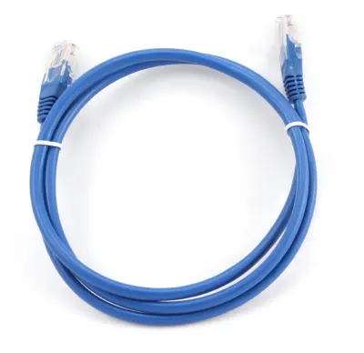 Cat5e kabel oblikovan 1m modra