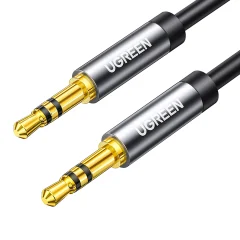 AUX audio kabel mini jack 3,5mm 1m - črn