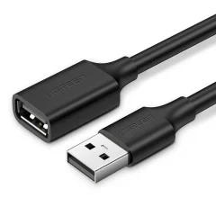 Podaljšek za USB kabel, 1 m, črn