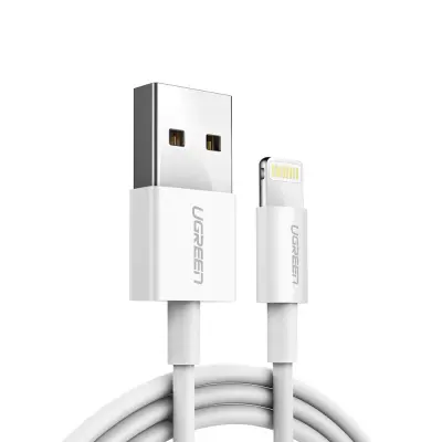 iPhone USB - Lightning MFI kabel 2m 2.4A bel