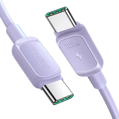USB-C - USB-C kabel 100W 1,2m vijoličen