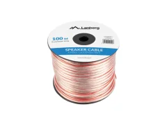 Lanberg Altavoz kabel 2x2,5mm2 100m Transparente