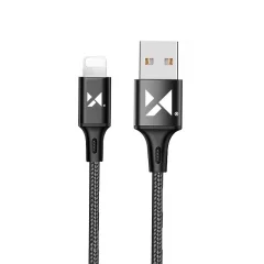 Iphone Lightning USB kabel 2.4A 1m črn