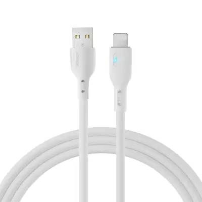 iPhone kabel z LED indikatorjem USB - Lightning 2.4A 2m bel