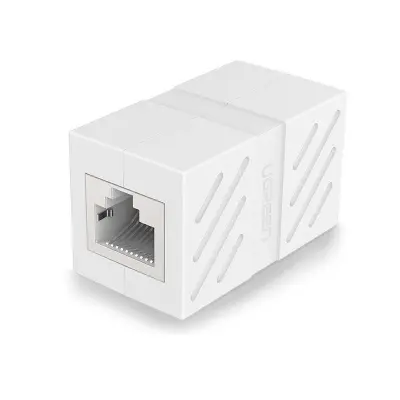 RJ45 konektor za omrežni kabel s sukanim parom, bel
