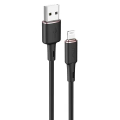 Kabel za iPhone MFI USB - Lightning 2.4A 1.2m črn
