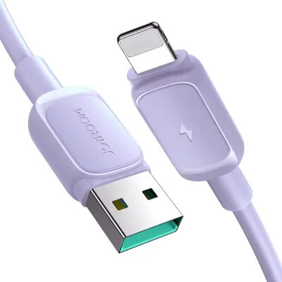 Kabel za iPhone USB-A - Lightning 2.4A 1.2m vijoličen