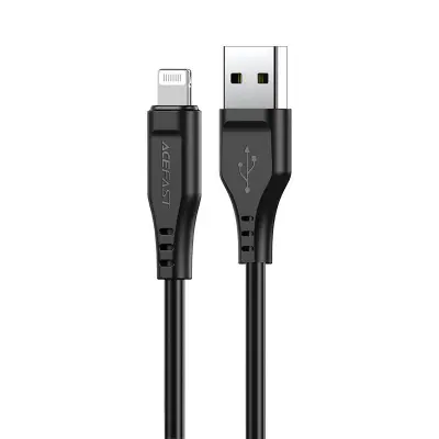 Kabel za iPhone MFI USB - Lightning 2.4A 1.2m črn